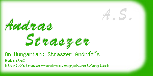 andras straszer business card